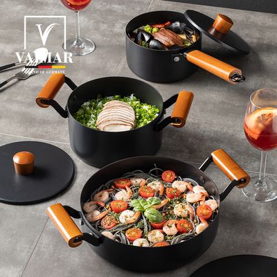 [바이마르] 블랙빈 IH 스텐 냄비 편수/양수/전골