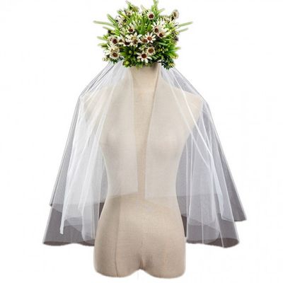 면사포 2겹 베일 셀프웨딩 촬영소품 하프