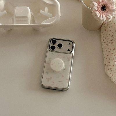 heritage bloom 디자인 [실버 에폭시 범퍼케이스]