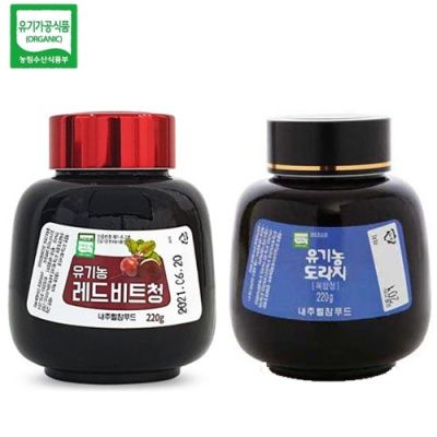 [유기가공인증] 레드비트청 220g+도라지 복합청 220g
