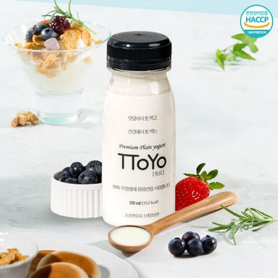 [TToYo] 100% 국내산 원유 플레인 요거트 150mlx5병
