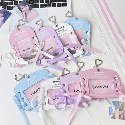 DIY 리본 카드 케이스 포카홀더 바인더 포카포장 키링만들기(WFKWS49)