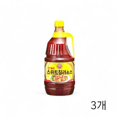 WL 오뚜기 스위트칠리소스 2.1Kg X 3개 대용량 업소용 쌀국수 샤브샤브 월남쌈 튀김소스(WFLPQOA)
