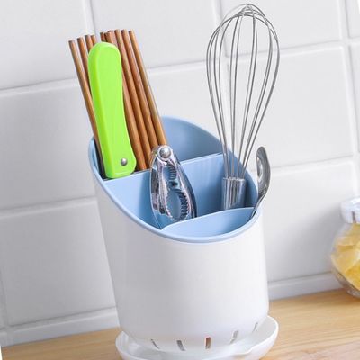 가정용수저꽂이 물빠짐 수저통 블루(WFIFCY2)