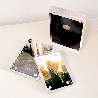 스탠드 투명 아크릴 포카 폴라로이드 미니 사진 액자