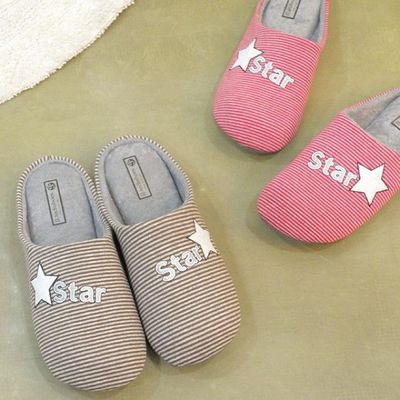 스타라인 거실화 레드 두꺼운 여성실내화(W0D5B6D)