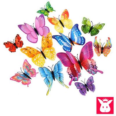 마그넷 블루12P 입체 냉장고 나비자석(WBD569A)