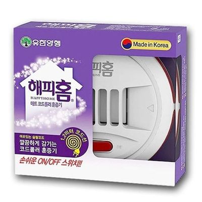 유한 해피홈 파워 매트 코드롤러 훈증기 훈증기 모기 벌레 기피제 모기향(WFLQEVX)