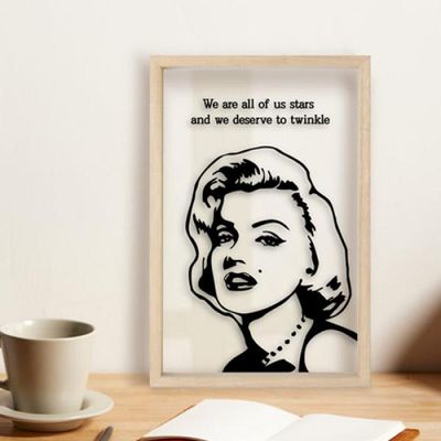 am376-우드투명액자30X20_마릴린먼로