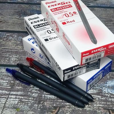 펜텔 0.7mm 메탈팁 슬림중성펜 에너겔 BL437R1 1다스