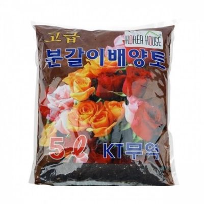 분갈이 상토 5L 배양토 원예용흙 화분갈이흙 텃밭 퇴비 꽃심기(WFOMIZX)