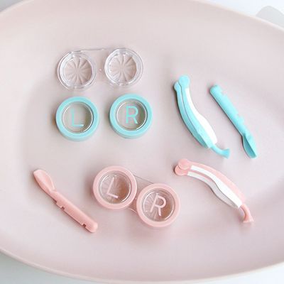 콘텍트 렌즈 핀셋 흡착봉 케이스 세트