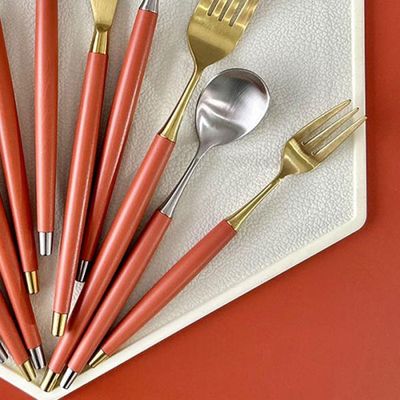 보겐 더스틴 커트러리 골드 티스푼 티포크 7color