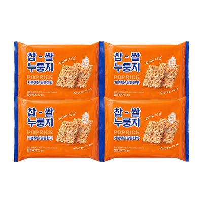 찹쌀 누룽지팝 스낵 쌀과자 스위트 288g 4개