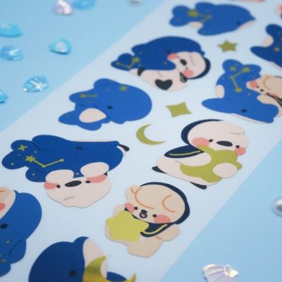 [몽스쮸] 고래&꿈요정 씰스티커