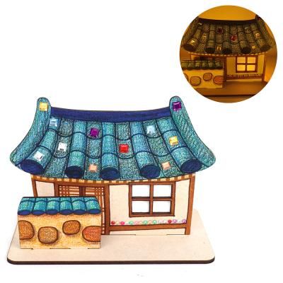 (미술샘) DIY MDF 전통 기와집 만들기