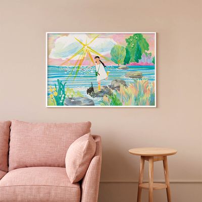 중심 잡기, 한페이지 작가 그림