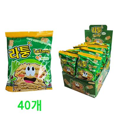 아이비전 라퉁 라면과자 파닭맛 25g 40개입