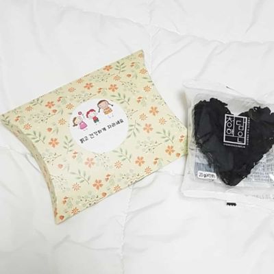 꽃모양 반달상자 하트미역 답례품(WFP954O)