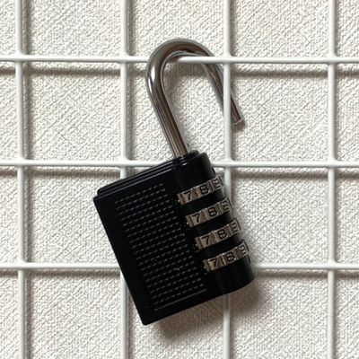 번호키 잠금장치 블랙 대형 4자리 다이얼 자물쇠 보안 보관함 락장치(WFP97PR)