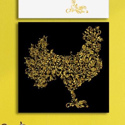 pf929-아크릴액자_황금꽃닭