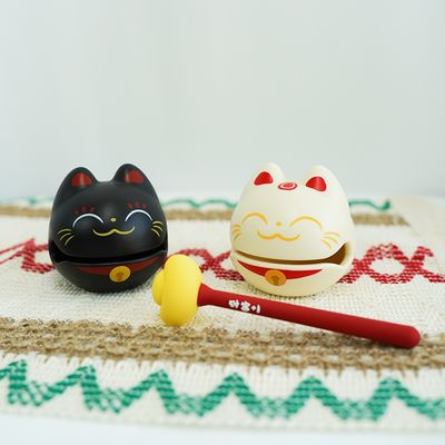 고양이 미니 목탁 불교 박람회 굿즈 귀여운 명상