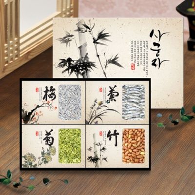 군자 은빛멸치,호박씨,알땅콩 혼합세트