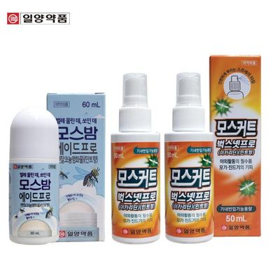 일양약품 모기물린데 모스밤1개+기피제 모스커트2개