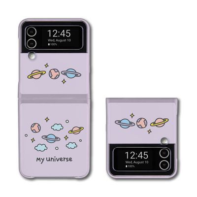 동지 나의 우주 Z플립3/4 클리어 하드 케이스