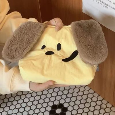 포모린 플러피 퍼피 패딩 귀여운 강아지 파우치