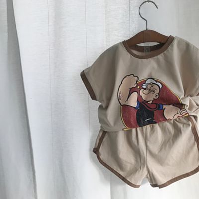 [예루예나]남아 상하복 면 뽀빠이 여름 세트