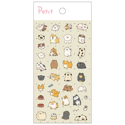 PD923 해피 독 쁘띠팬시 스티커 동물 강아지 캐릭터