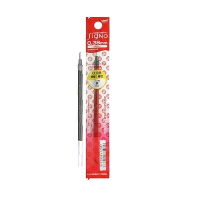 유니 유니볼 시그노 리필심 UMR-1 0.38mm 적색