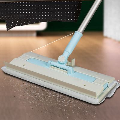 밀대걸레 스퀴지 유리창 길이조절 청소 블루 P717