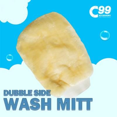C99 세차 양면 워시미트 스크래치방지 세차장갑 (1P)