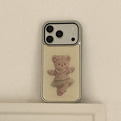 hula bear 디자인 [실버 맥세이프 범퍼케이스]