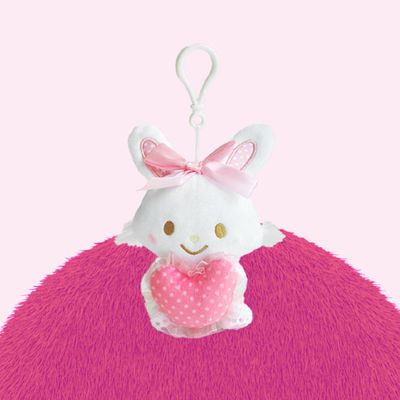 위시미멜_리본하트 가방고리