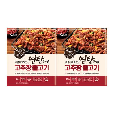 아워홈 연탄구이맛 고추장 불고기 400g 2팩