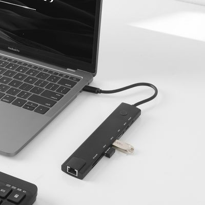 아이노트 8IN1 C타입 멀티 허브 화면잠금 CH63P