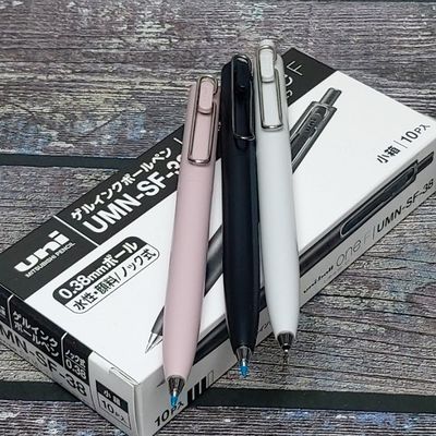0.38mm 유니볼 ONE F 중성펜(블랙잉크) UMN-SF 1다스