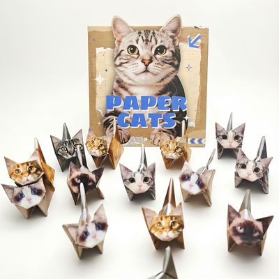 강아지 고양이 공룡 종이접기 키트 쓸데없는 만들기