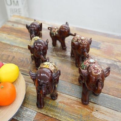 ksr 앤틱 브라운 꼬리 코끼리 3P (2 type)(WFJ2BBU)