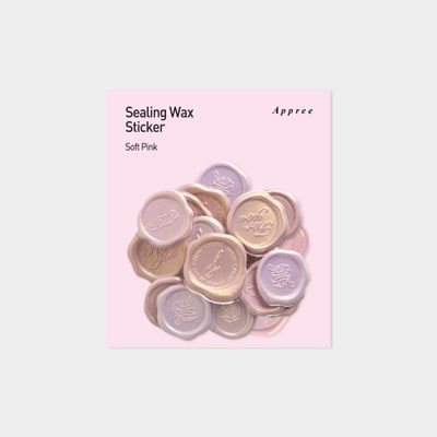 실링왁스 스티커 소프트 핑크