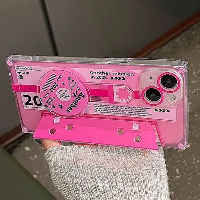 아이폰 14 13 12 복고 카세트테이프 CD 스피너 케이스