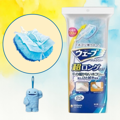 [unicharm]향균 웨이브 핸디와이퍼 100cm / 본체+2매