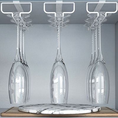 주방 가구 선반 걸이형 와인잔 걸이 1개(WFDBFBE)