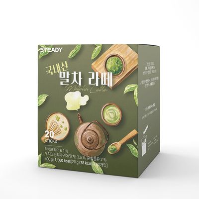 [STEADY] 스테디 국내산 말차라떼 20개입