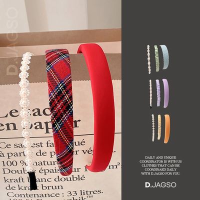 여성용 스프링 하이 스컬 헤어밴드 머리띠