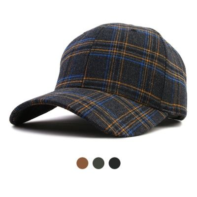 [디꾸보]빅사이즈 글렌체크 볼캡 큰모자 DCH-HN815