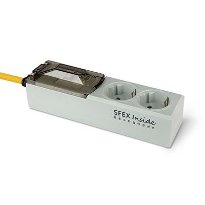 자동소화 고용량 멀티탭 2구 / 화재예방 전기콘센트